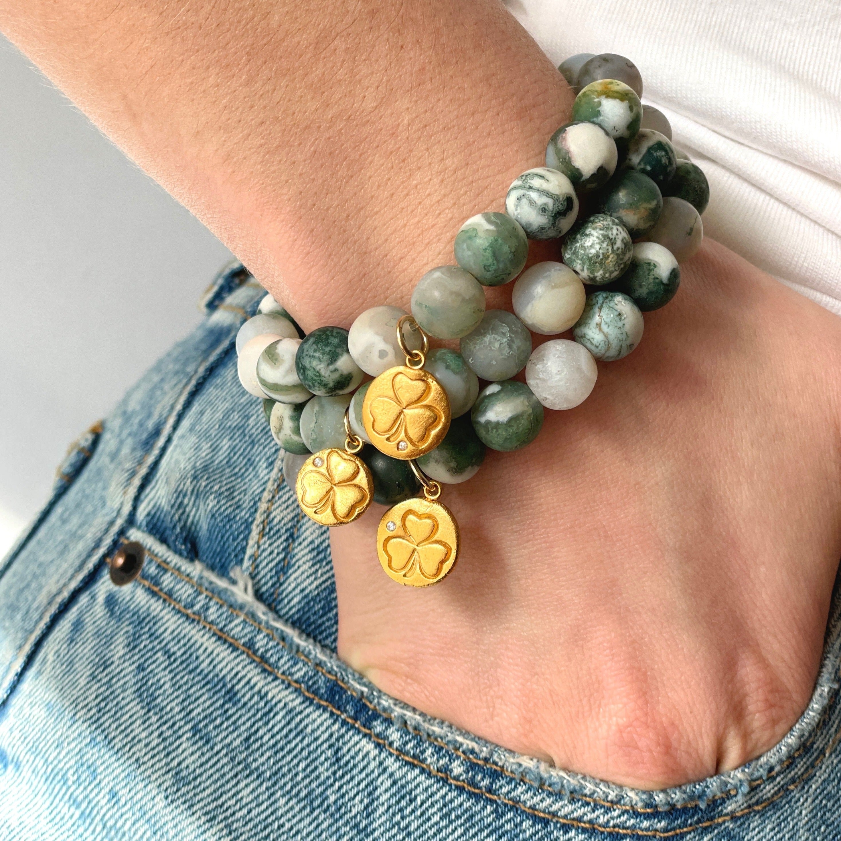 Moss Agate Tree of Life Bracelet - Positively Me Boutique